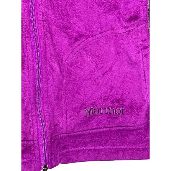 Marmot Full Zip Hooded Fleece Jacket Women's Size Medium - Picture 3 of 4